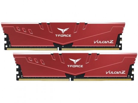 Team T-Force Vulcan Z Red 16GB (2x8GB) 3200MHz CL16 DDR4 Gaming Ram (TLZRD416G3200HC16CDC01)