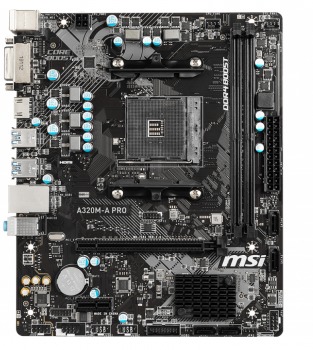 MSI A320M-A PRO DDR4 3200 (OC) DVI HDMI mATX