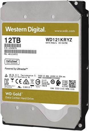 12TB WD GOLD ENTERPRISE 7200RPM SATA3 256MB WD121KRYZ