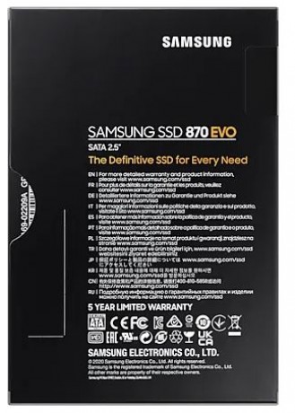 500GB SAMSUNG 870 560/530MB/s EVO MZ-77E500BW SSD (Resmi Distribütör Garantili)