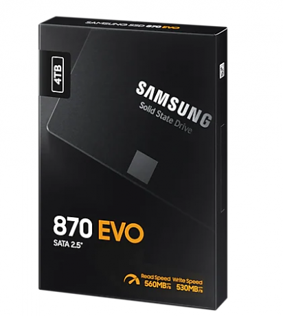 4TB SAMSUNG 870 EVO 560/530MB/s MZ-77E4T0BW SSD (Resmi Distribütör Garantili)