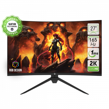 27 GAMEPOWER INTENSE X60 165HZ 1MS 2K WQHD RGB CURVED MONITOR