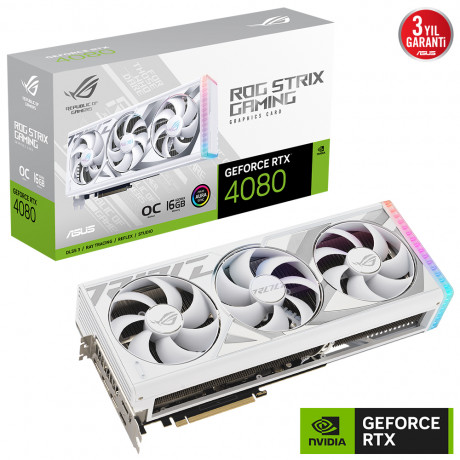 ASUS ROG STRIX RTX4080-O16G-WHITE-GAMING 16GB GDDR6X HDMI DP 256BIT