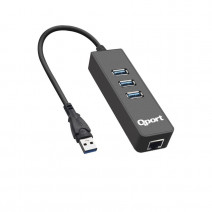 QPORT Q-U3G USB 3.0 ÇOKLAYICI/GIGABIT ADAPTÖR