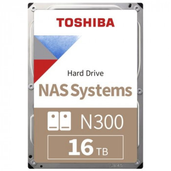 16TB TOSHIBA N300 7200RPM SATA 512MB HDWG51GUZSVA